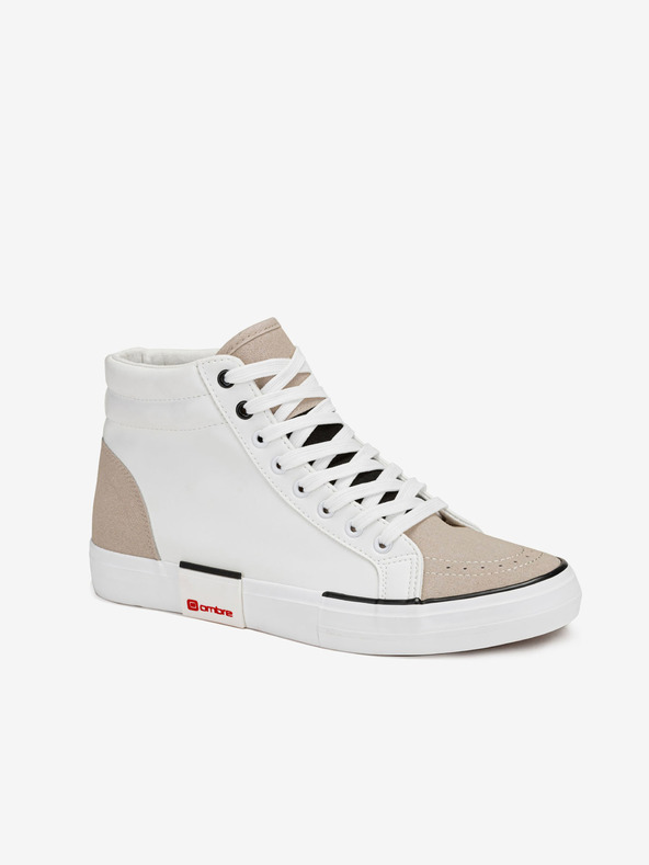 Ombre Clothing Béžovo-bílé pánské sneakers boty Ombre Clothing T376