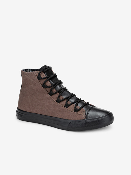 Ombre Clothing Černo-hnědé pánské sneakers boty Ombre Clothing T378