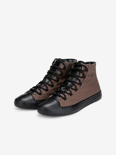 Ombre Clothing Černo-hnědé pánské sneakers boty Ombre Clothing T378