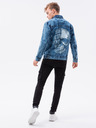 Ombre Clothing Modrá pánská džínová bunda Ombre Clothing C525