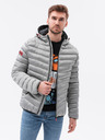 Ombre Clothing Šedá pánská přechodná bunda Ombre Clothing C368