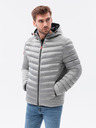 Ombre Clothing Šedá pánská přechodná bunda Ombre Clothing C368