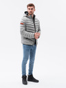 Ombre Clothing Šedá pánská přechodná bunda Ombre Clothing C368