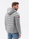 Ombre Clothing Šedá pánská přechodná bunda Ombre Clothing C368