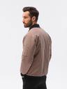 Ombre Clothing Béžový pánský bomber C516