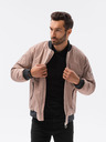 Ombre Clothing Béžový pánský bomber C516