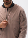 Ombre Clothing Béžový pánský bomber C516