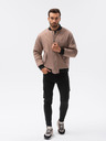 Ombre Clothing Béžový pánský bomber C516