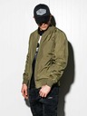 Ombre Clothing Khaki pánská lehká bunda C439