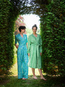 PiP studio Zelený dámský pyžamový overal PiP studio Tokyo Blossom Green