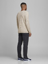 Jack & Jones Krémový pánský basic svetr Jack & Jones Ehill