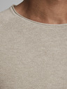 Jack & Jones Krémový pánský basic svetr Jack & Jones Ehill