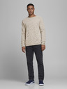 Jack & Jones Krémový pánský basic svetr Jack & Jones Ehill