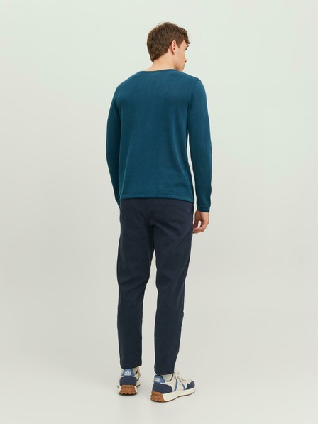 Jack & Jones Petrolejový pánský svetr Jack & Jones Eleo