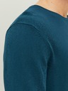 Jack & Jones Petrolejový pánský svetr Jack & Jones Eleo