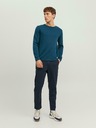 Jack & Jones Petrolejový pánský svetr Jack & Jones Eleo