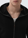 Ombre Clothing Černá pánská mikina Ombre Clothing B1369