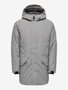 ONLY & SONS Šedá pánská zimní parka ONLY & SONS Carl