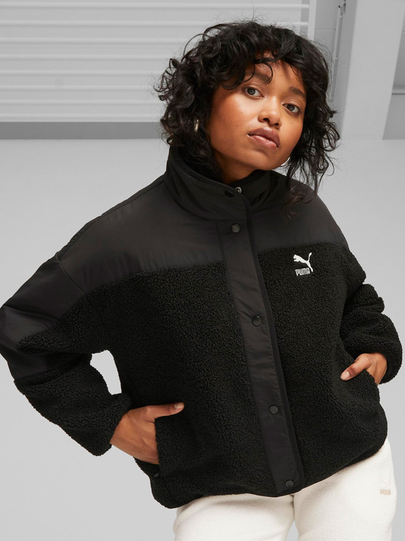 Puma Černá dámská bunda Puma Classics Sherpa
