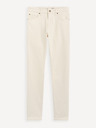 Celio Krémové pánské slim fit džíny Celio C25 Dolasi