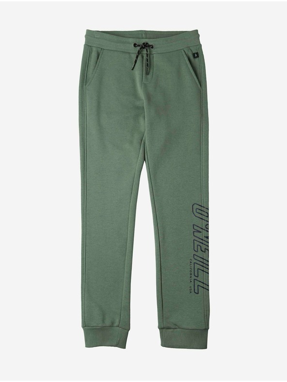 O'Neill Zelené klučičí tepláky s nápisem O'Neill All Year Jogger Pants