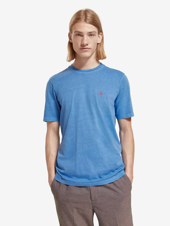 Scotch & Soda Modré pánské tričko Scotch & Soda