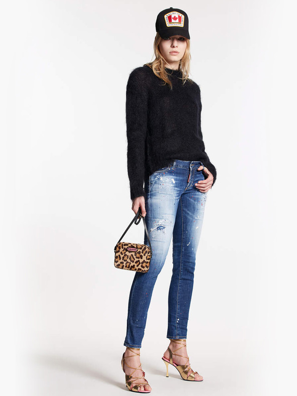 DSQUARED2 Modré dámské slim fit džíny DSQUARED2