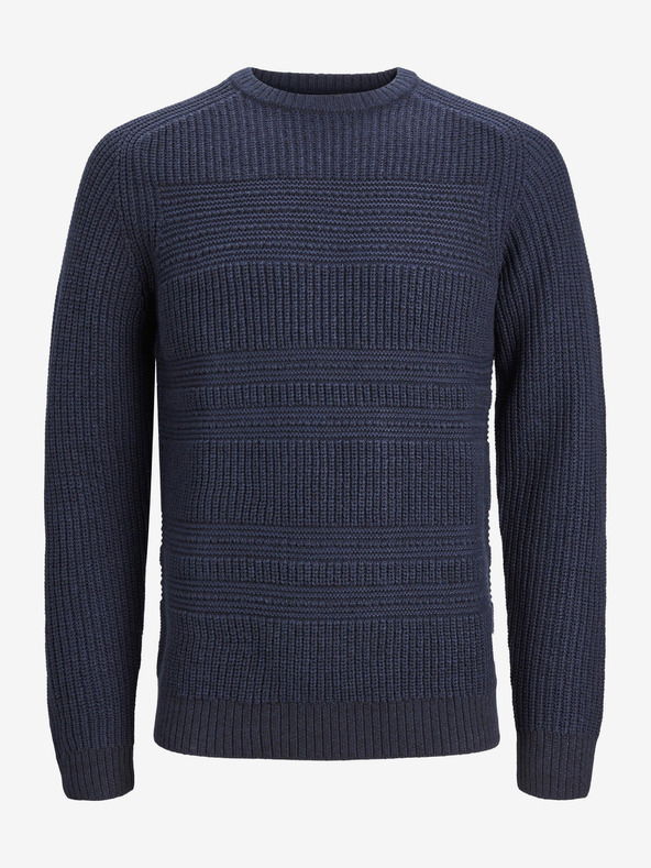 Jack & Jones Tmavě modrý pánský svetr Jack & Jones Davis