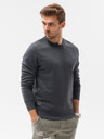 Ombre Clothing Tmavě šedá pánská basic mikina Ombre Clothing B