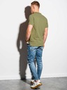 Ombre Clothing Khaki pánské basic polo tričko Ombre Clothing