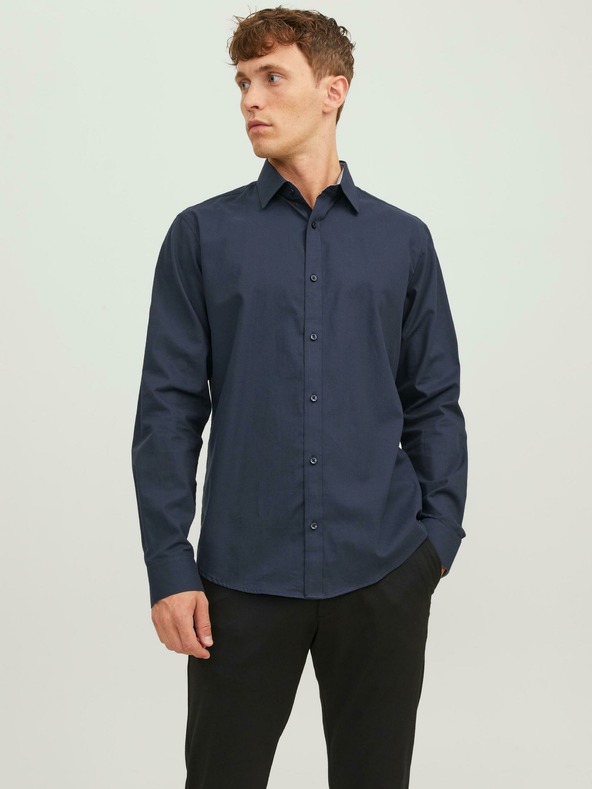 Jack & Jones Tmavě modrá pánská košile Jack & Jones Label