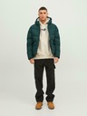 Jack & Jones Petrolejová pánská prošívaná zimní bunda Jack & Jones Vester