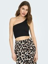 ONLY Černé dámské crop top tílko ONLY Gven