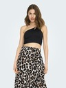 ONLY Černé dámské crop top tílko ONLY Gven