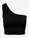 ONLY Černé dámské crop top tílko ONLY Gven
