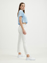 TALLY WEiJL Bílé slim fit džíny s potrhaným efektem TALLY WEiJL