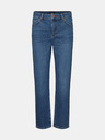 Vero Moda Modré straight fit džíny VERO MODA Carla