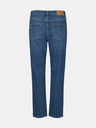 Vero Moda Modré straight fit džíny VERO MODA Carla