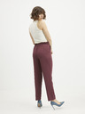 Vero Moda Vínové zkrácené kalhoty VERO MODA-Theressa