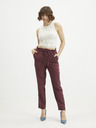 Vero Moda Vínové zkrácené kalhoty VERO MODA-Theressa