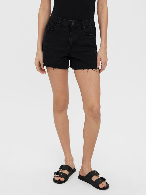 Vero Moda Černé džínové kraťasy VERO MODA Brenda
