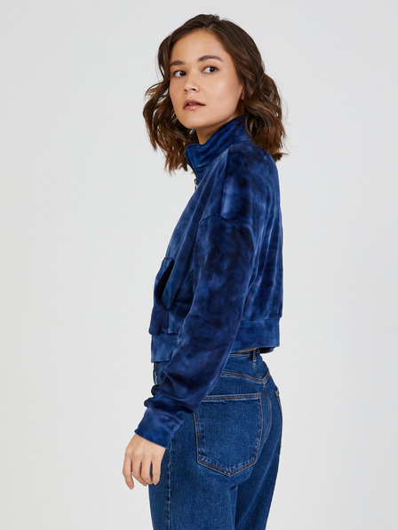 TALLY WEiJL Tmavě modrá dámská mikina na zip TALLY WEiJL
