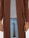 Vero Moda Hnědý dlouhý kardigan VERO MODA Anepaya