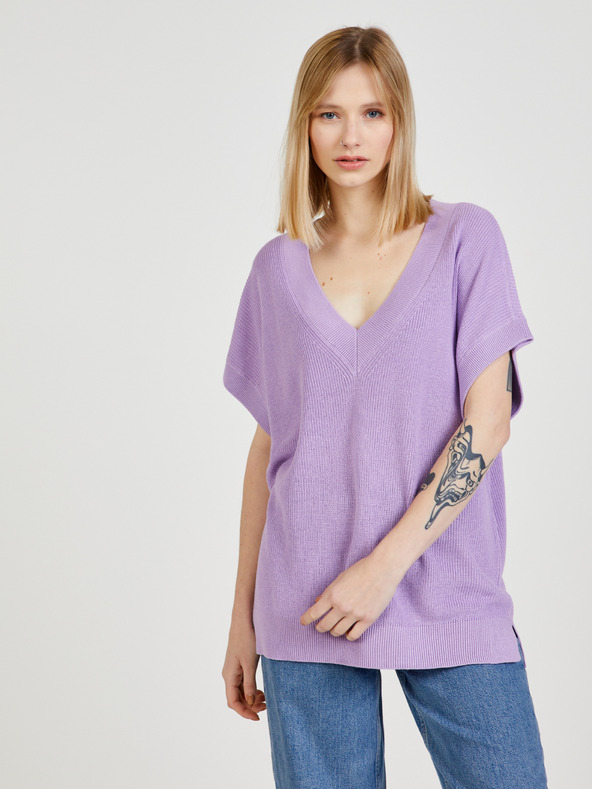 Vero Moda Světle fialová svetrová vesta VERO MODA New Lexsun