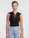 Pieces Černé dámské krajkové body Pieces Ilu