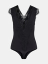 Pieces Černé dámské krajkové body Pieces Ilu