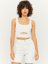 TALLY WEiJL Bílý crop top s průstřihem TALLY WEiJL