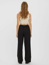 Vero Moda Krémový žebrovaný crop top VERO MODA Fibly