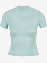 TALLY WEiJL Světle modrý pruhovaný crop top TALLY WEiJL