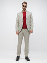 SELECTED Béžové oblekové slim fit kalhoty Selected Homme Maze Saint